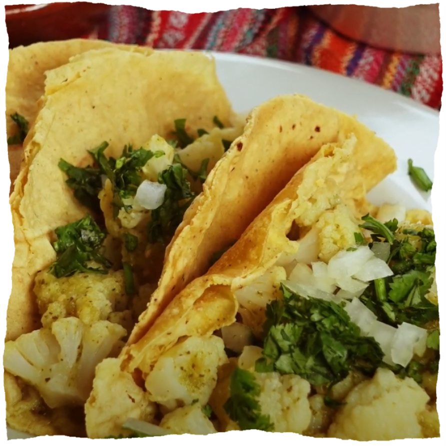 Vegane Blumenkohl Tacos Rezept mit Salsa Verde