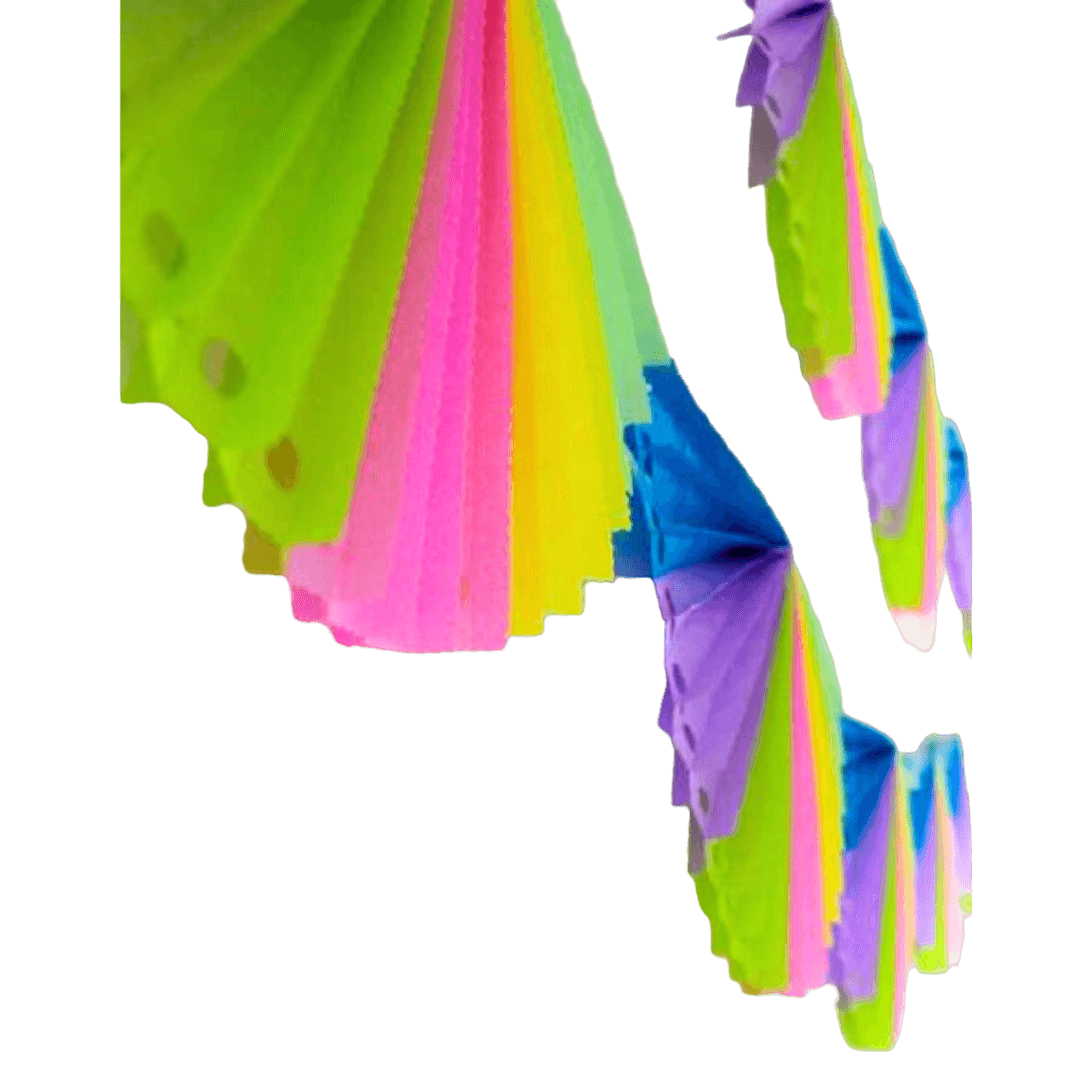 Abanico Pastel Stil Girlande Partyartikel