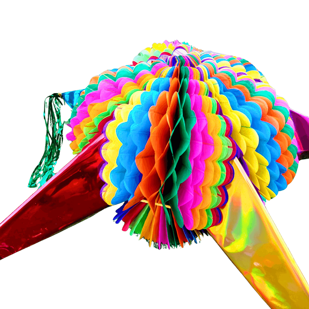Piñata mit Stern-Motiv / Estrella bunt