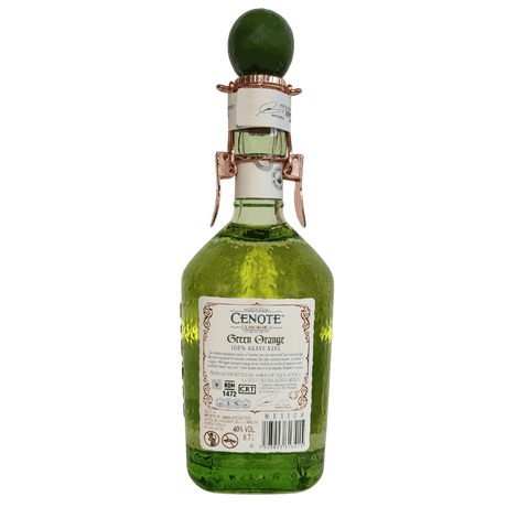 Cenote Green Orange Liqueur 700ml back