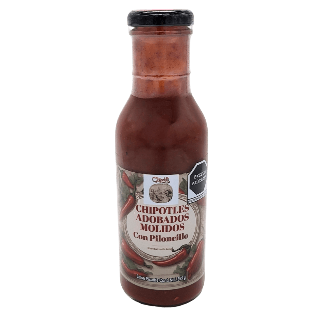 Salsa Picante Chipotles Adobados Molidos con Piloncillo von Chipoktli 365g