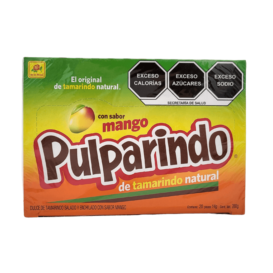 Pulparindo Tamarinde Mango Kaustreifen 20 Stück 280g Packung