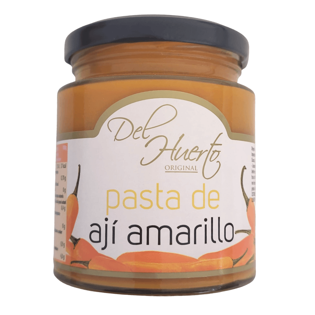 Aji Amarillo Paste im Glas von Del Huerto 212g front