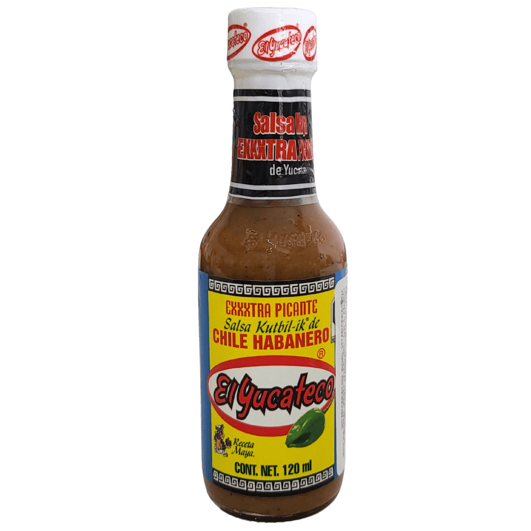 Salsa Exxxtra Picante Habanero El Yucateco 120ml front