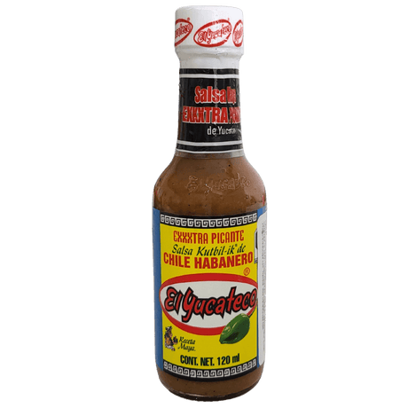 Salsa Exxxtra Picante Habanero El Yucateco 120ml front