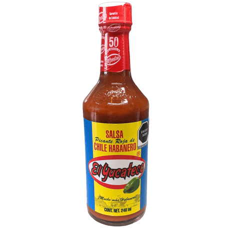 El Yucateco Salsa Chili Habanero Roja 240ml Flasche