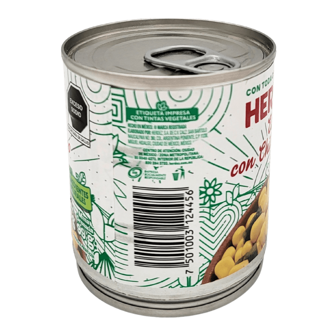 Herdez Elote con Poblano 220g rückseite 2