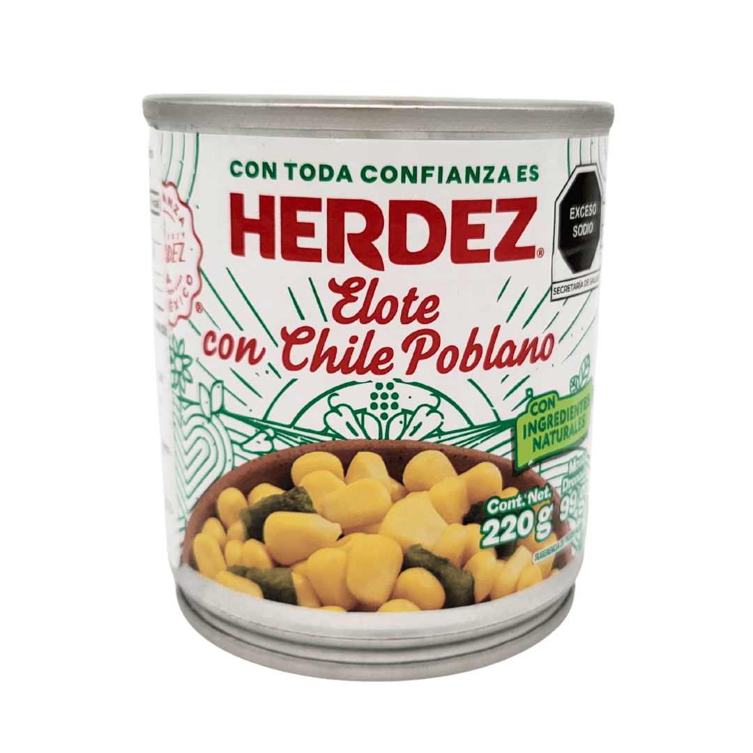 Herdez Elote con Poblano 220g front