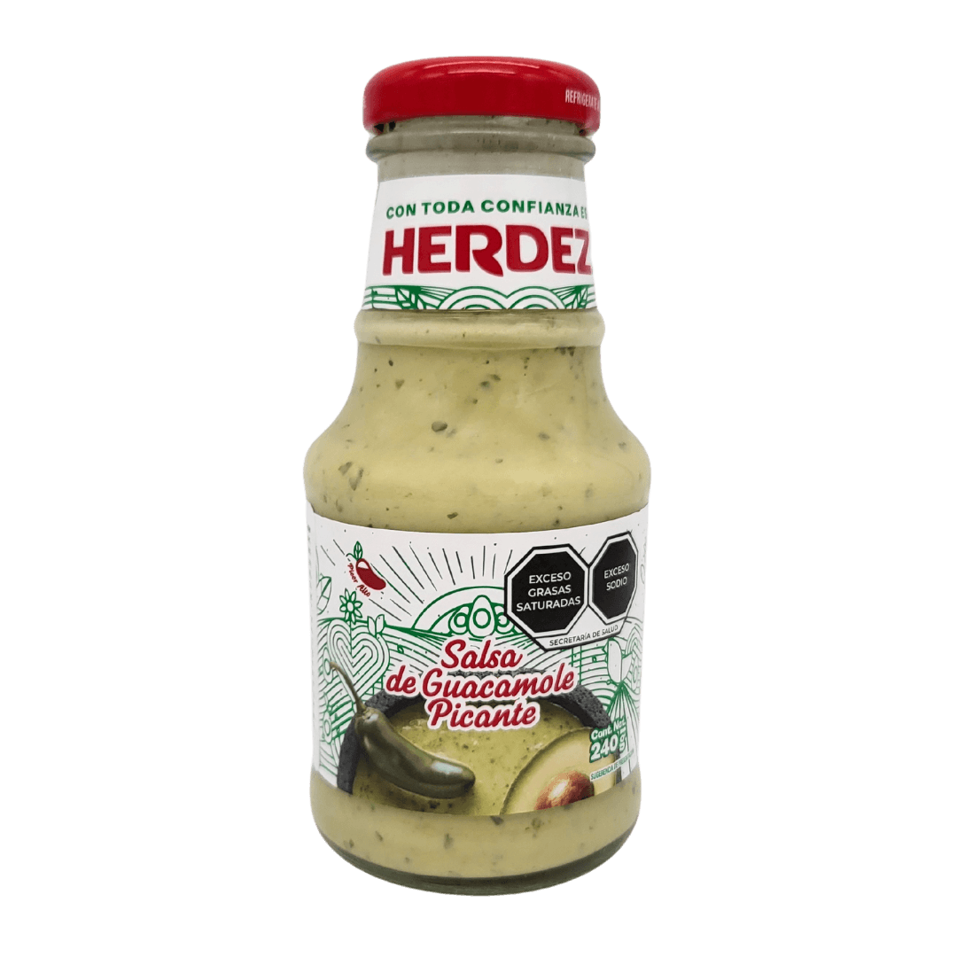 Salsa de Guacamole Picante von Herdez 240g front