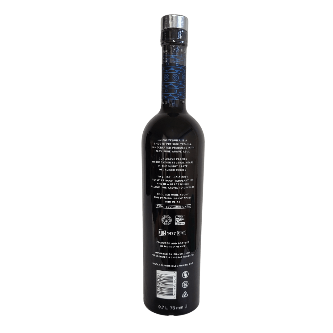 Inicio Tequila Blanco 700ml back