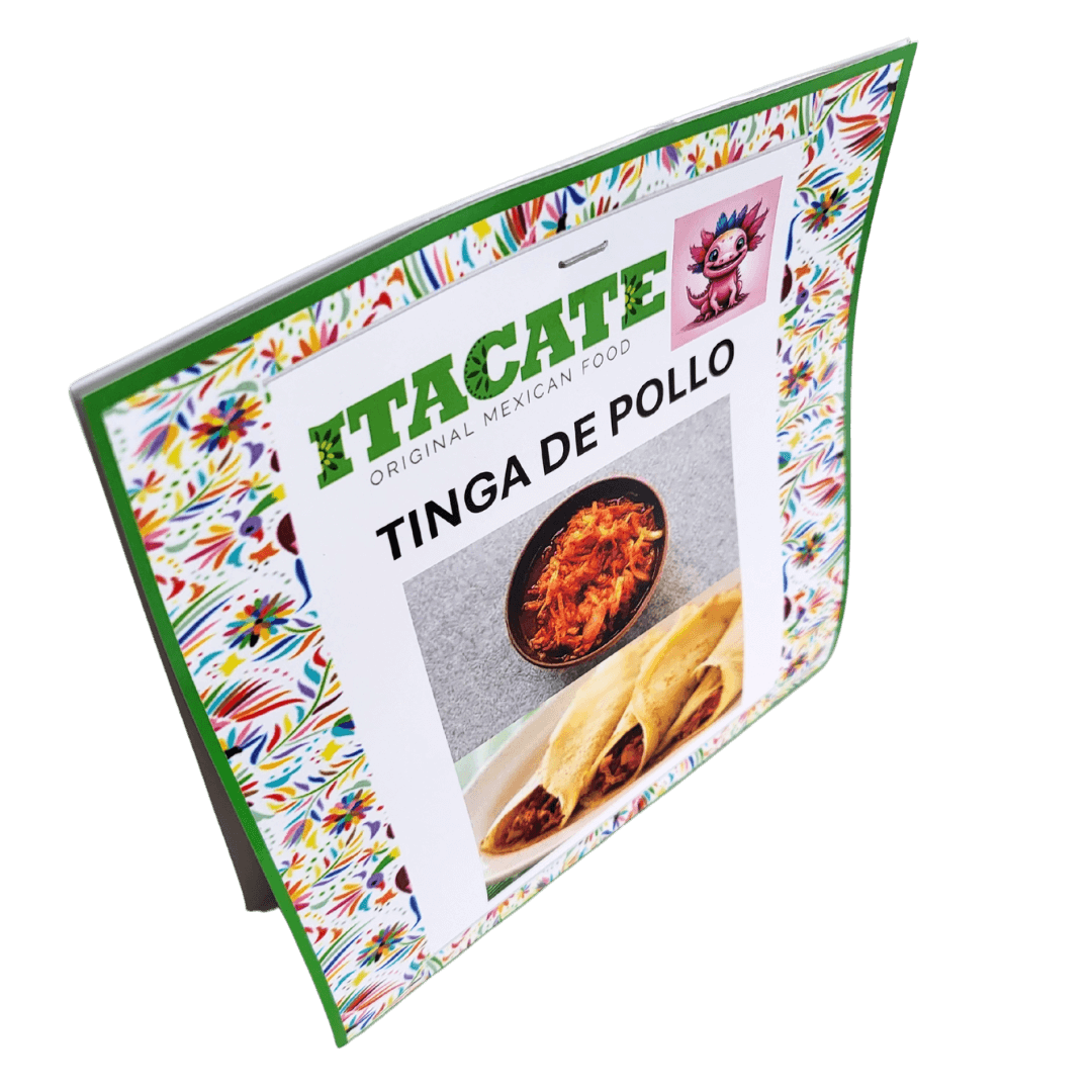 Tinga de Pollo von Itacate 300g Fleischzubereitung seitlich