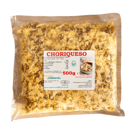 Choriqueso 500g Packung Käserei Südamerika front