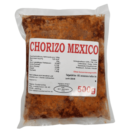 Chorizo Masa Masse Schweinefleisch Zubereitung 500g Beutel