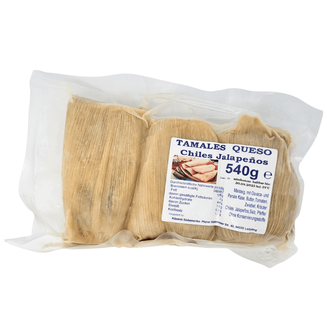 Tamales Queso und Jalapeno Chili 540g Packung front