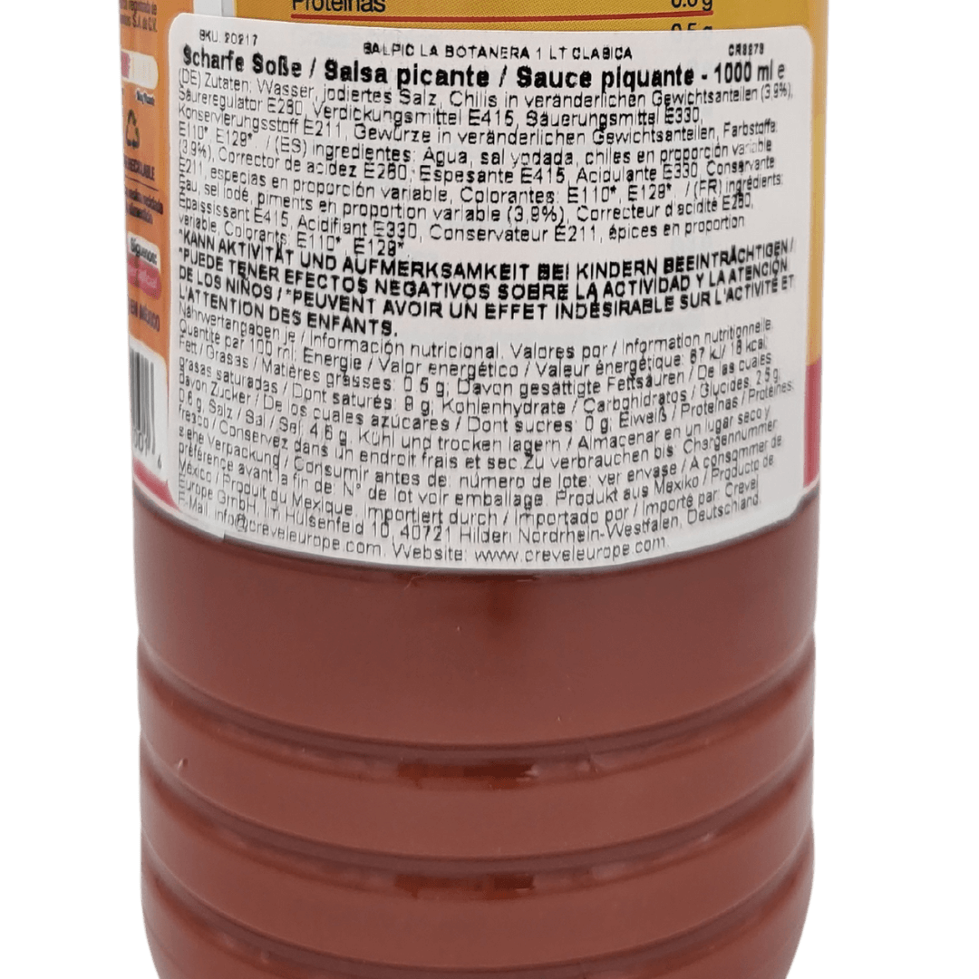 La Botanera Clasica 354ml Flasche backside