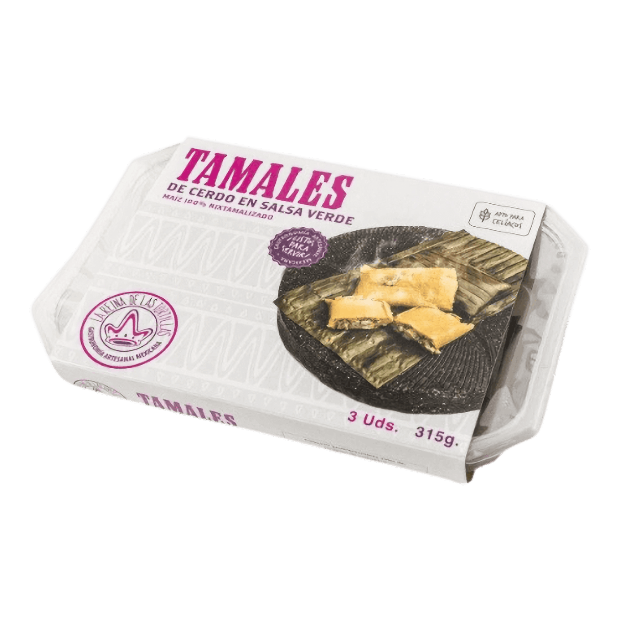 La Reina de las Tortillas Tamales Cerdo en Salsa Verde 300 Packung