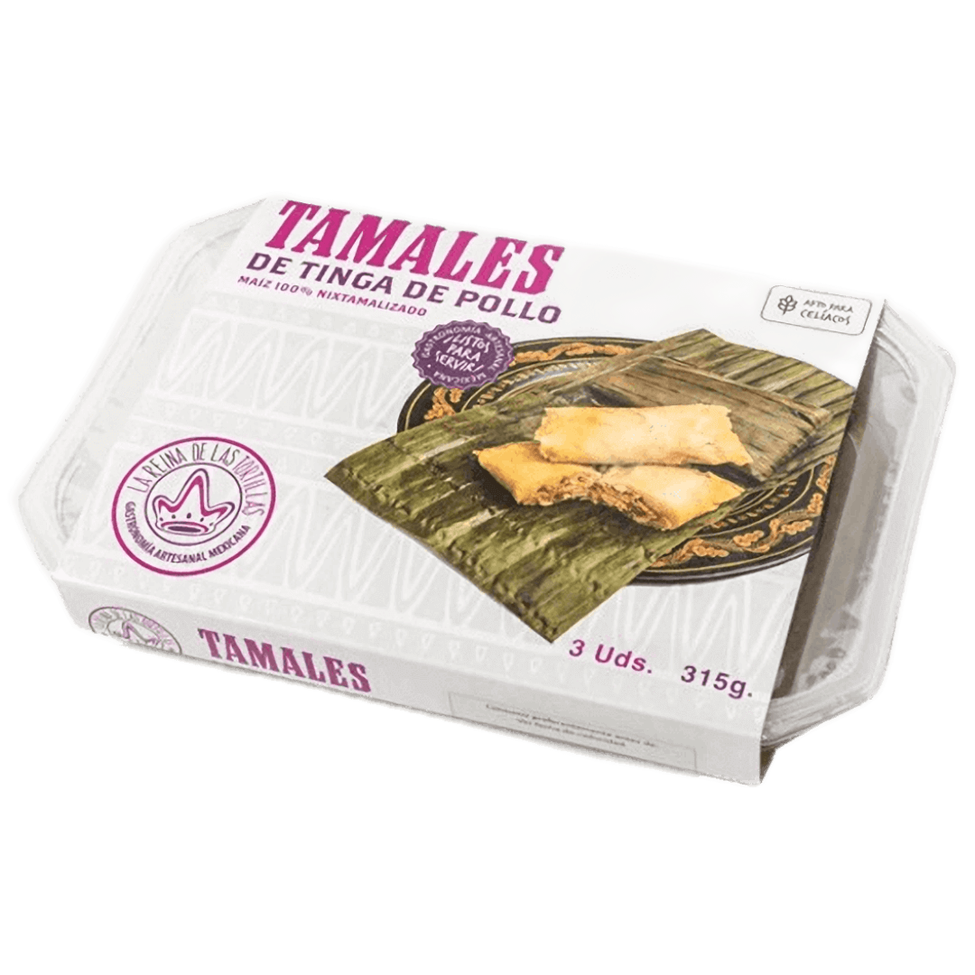 Reina de las Tortillas Tamales Tinga de Pollo 300g Packung