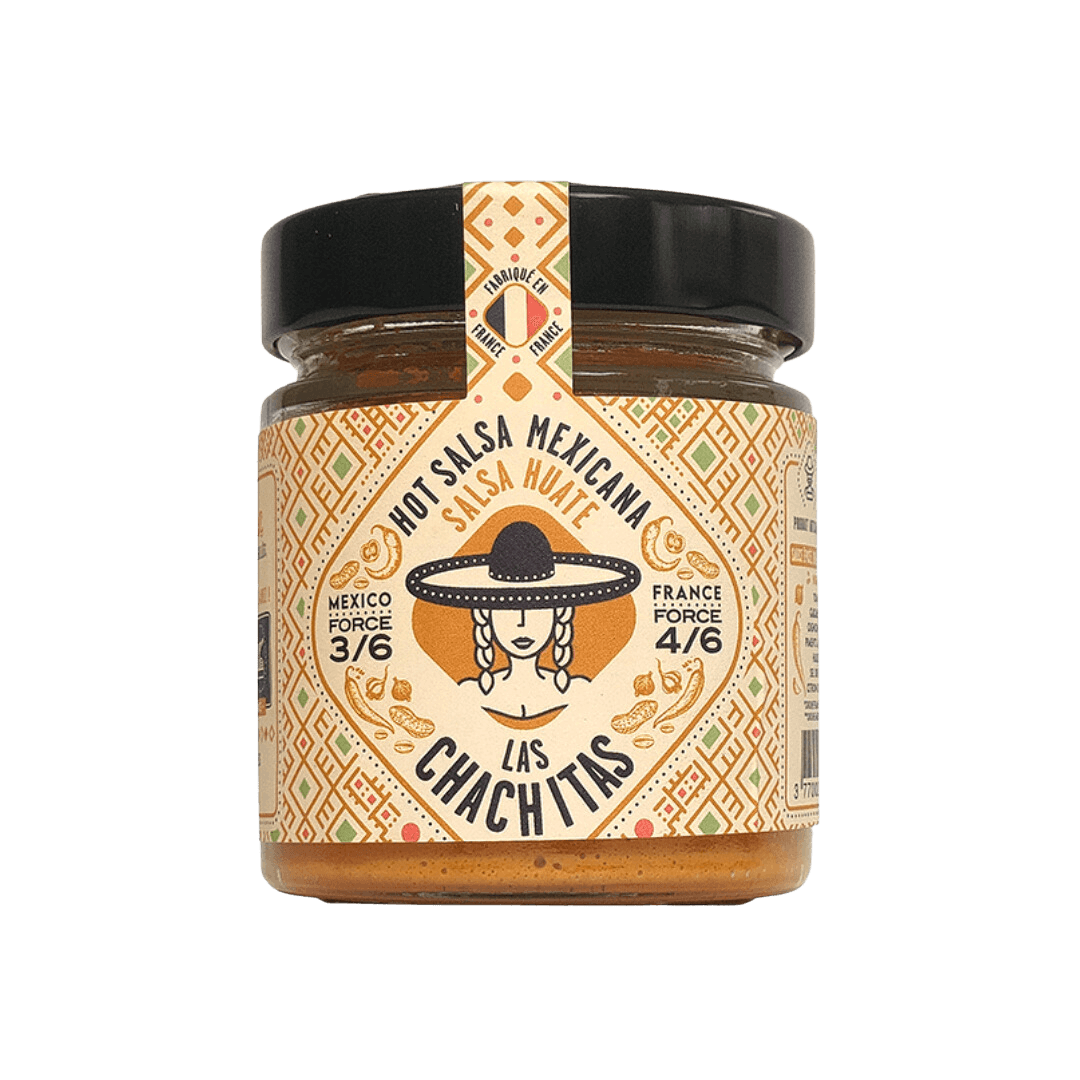 Las Chachitas Salsa Huate Erdnuss Glas