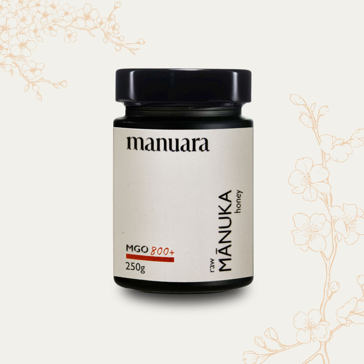 Premium Manuka-Honig MGO 800+ im lichtundurchlässigen Glas