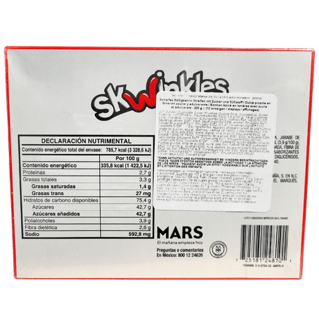 Skinkles Clasicos Etikett Rückseite