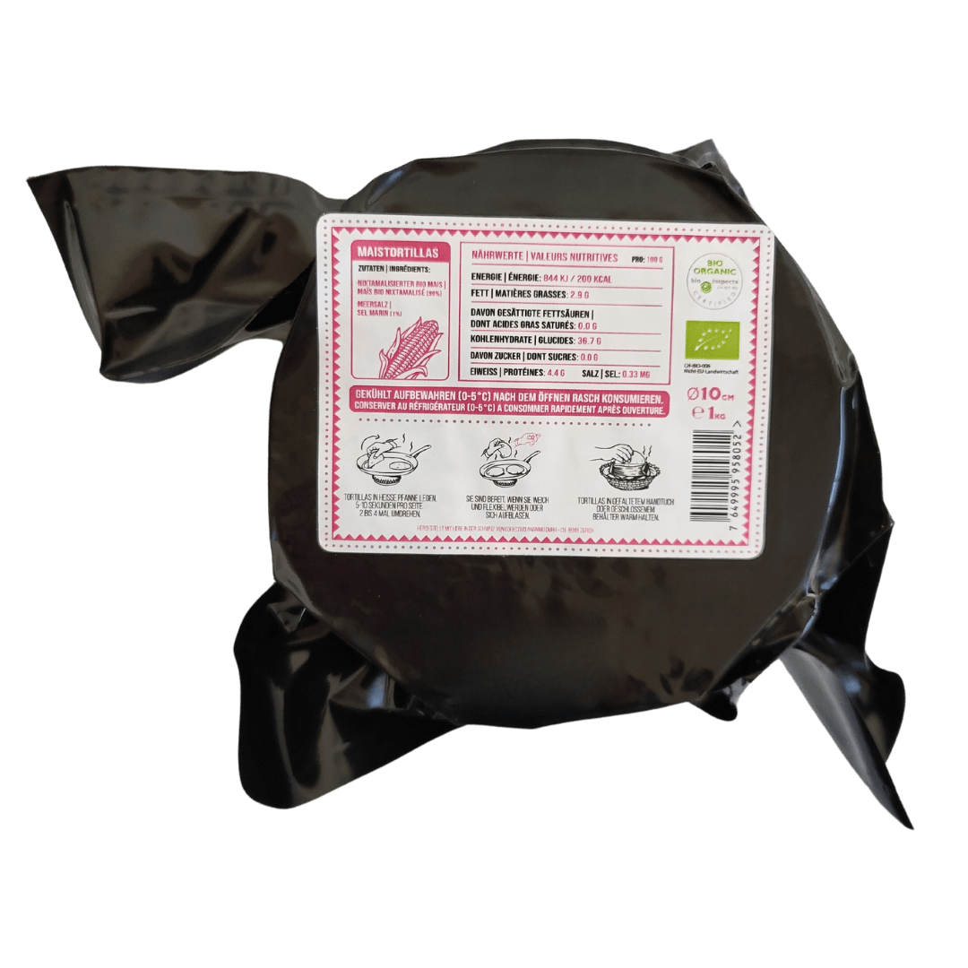 Masamor Placera Tortillas 1kg Packung Rückseite