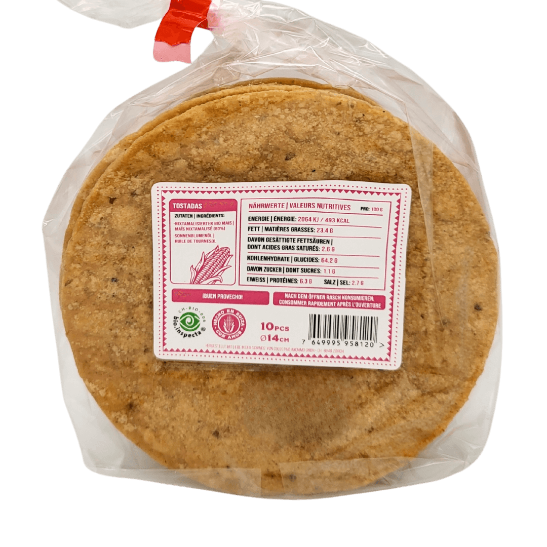 Masamor Tostadas 10 Stück 124g Rückseite