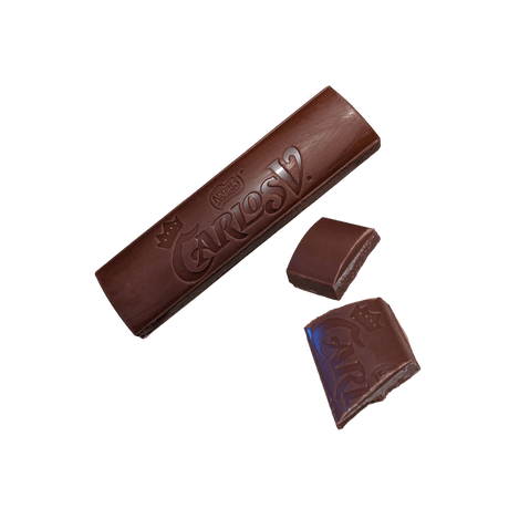 Ausgepackter Carlos V Schokoriegel von Nestle