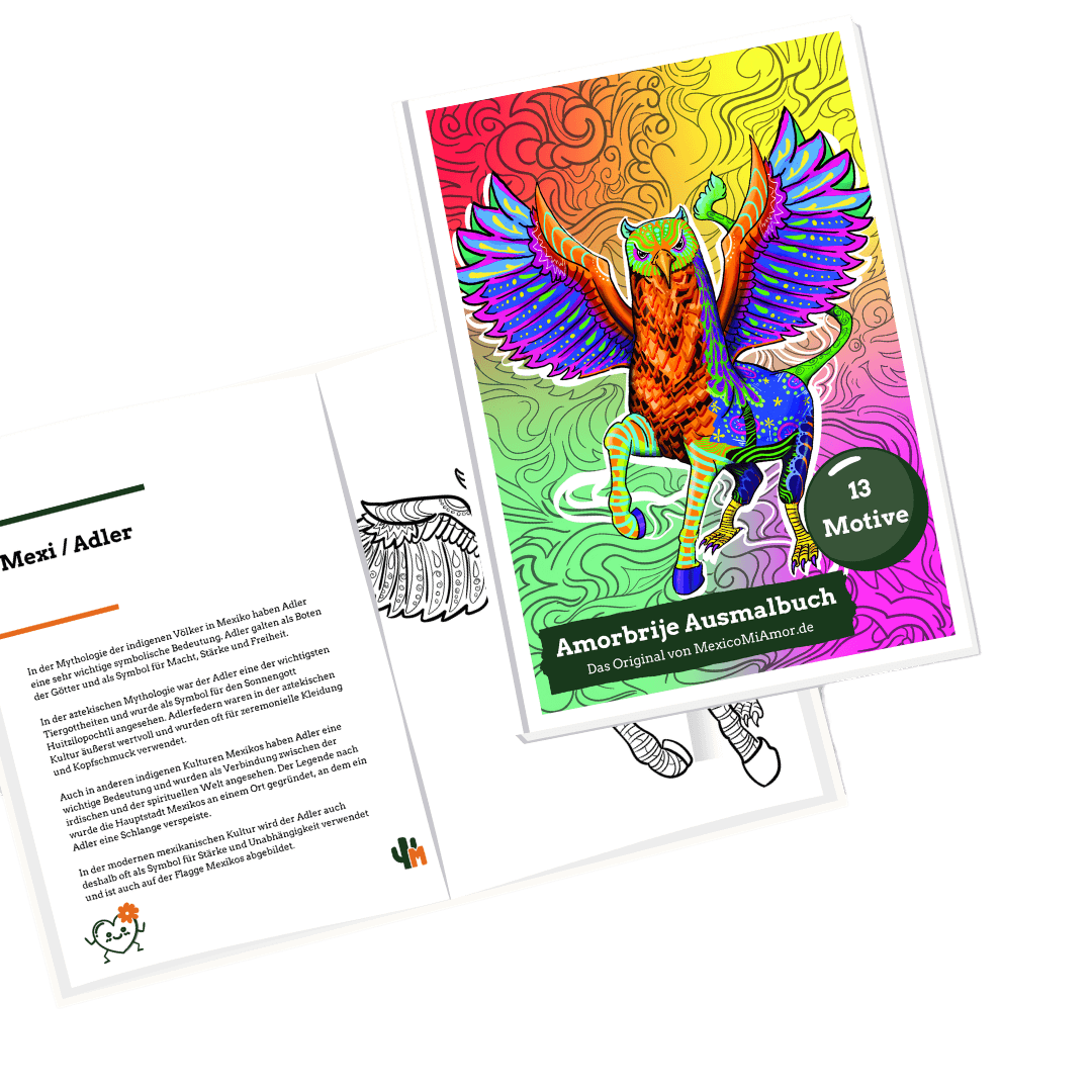 Alebrije Ausmalbuch Amorbrijes 13 Motive Coloring Book