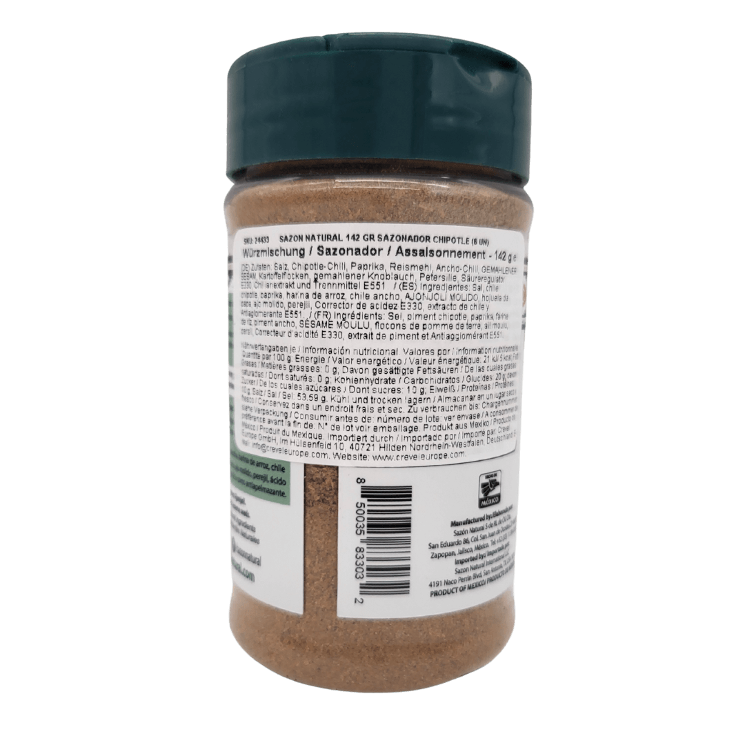 Chipotle Würzmischung Seasoning 142g Sazon Natural back