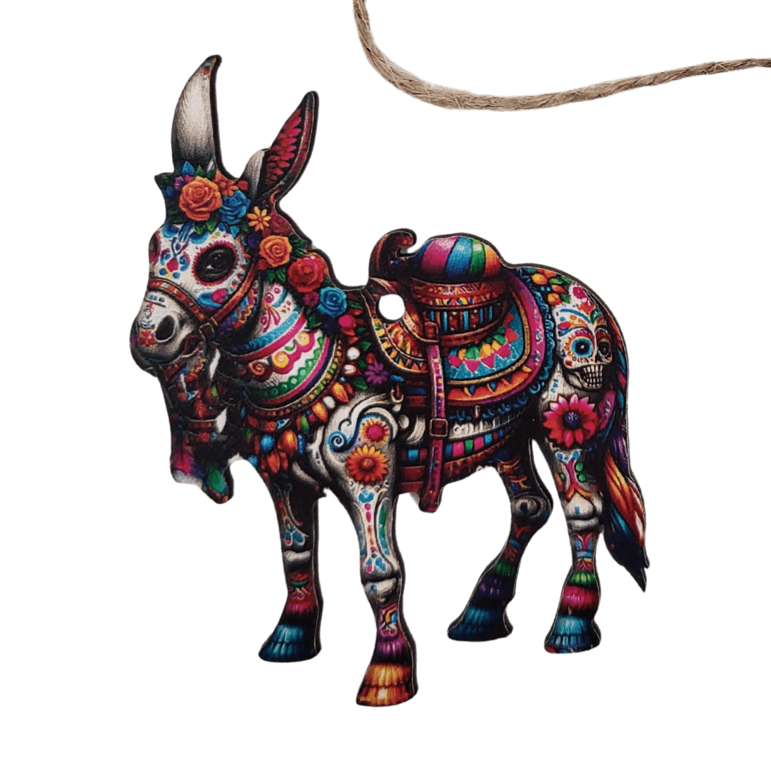 Alebrije Holzfigur-Anhänger mexikanisch bunte Motive als Set oder einzeln