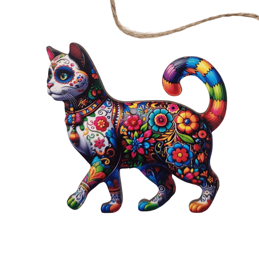 Alebrije Holzfigur-Anhänger mexikanisch bunte Motive als Set oder einzeln
