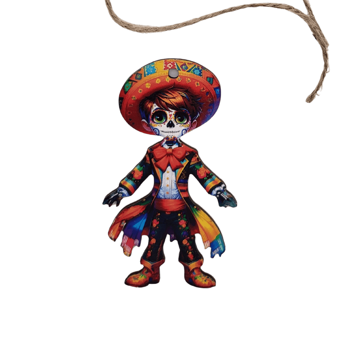 Alebrije Holzfigur-Anhänger mexikanisch bunte Motive als Set oder einzeln