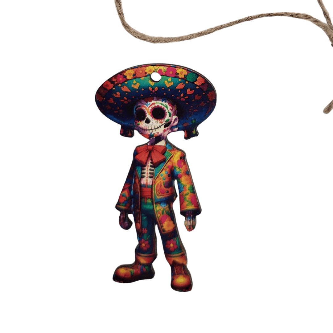 Alebrije Holzfigur-Anhänger mexikanisch bunte Motive als Set oder einzeln