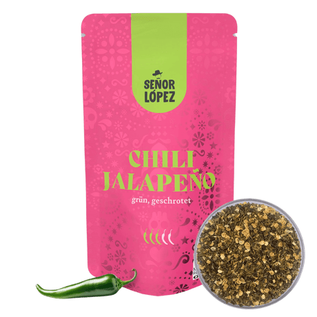 Senor Lopez Japapeno Chili geschrotet 25g Packung