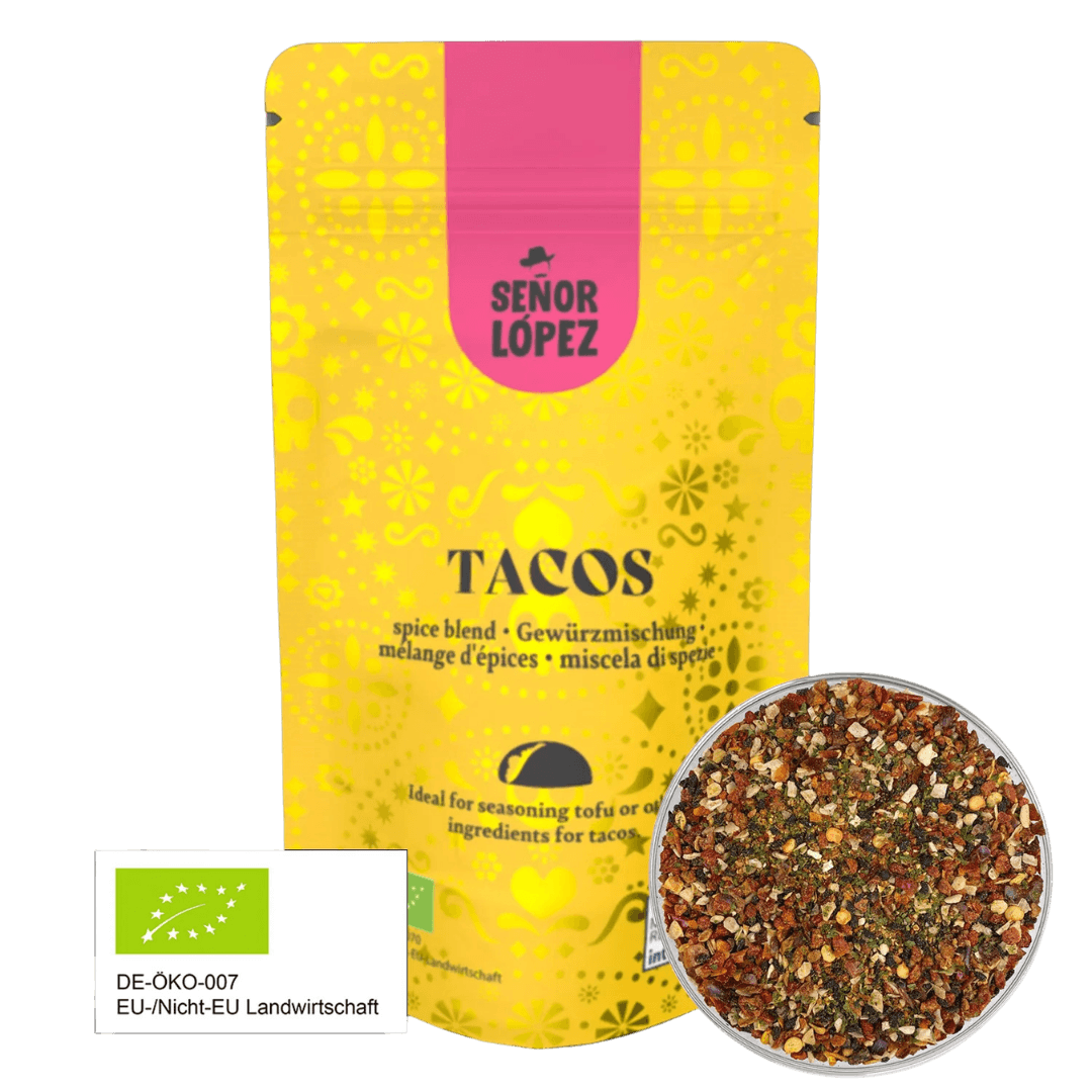 Senor Lopez Taco Gewürzmischung 30g front mit Labels