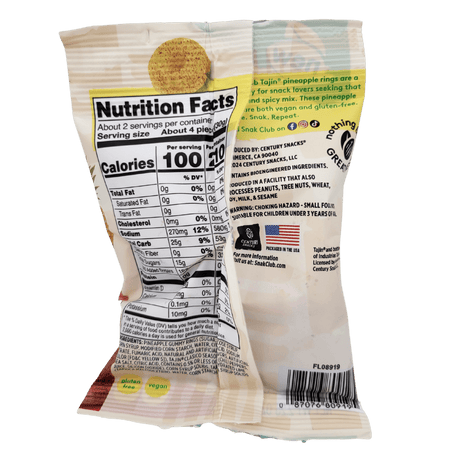 Snak Club Pineapple Tajin Rings Weingummi 64g back