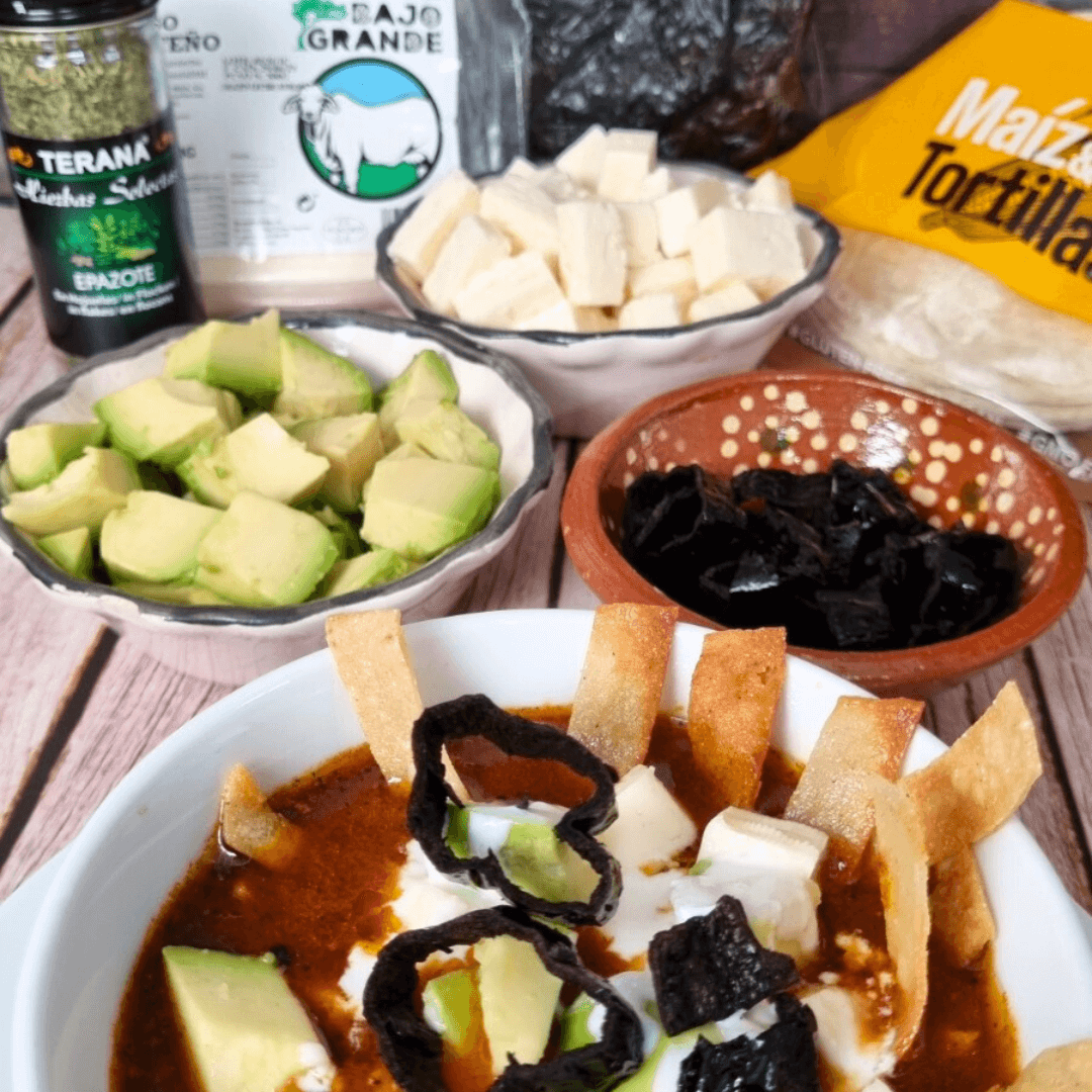 Hauptzutaten Bundle für mexikanische Tortilla Suppe