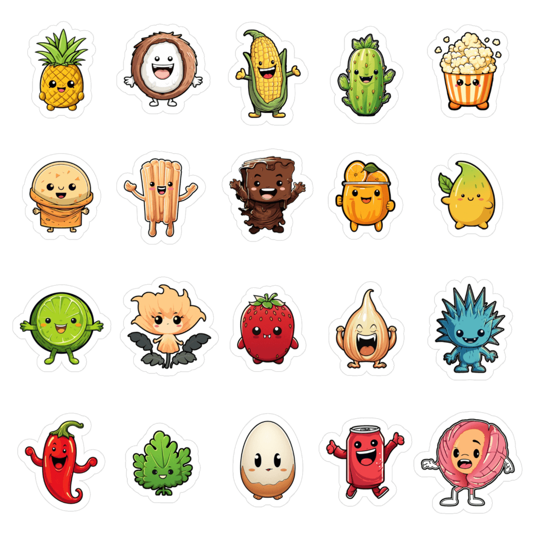 MexiCute Food Vinyl Stickers / Aufkleber von MexicoMiAmor