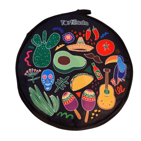 Tortillada schwarzer Tortillero Warmhalter ca 30 cm