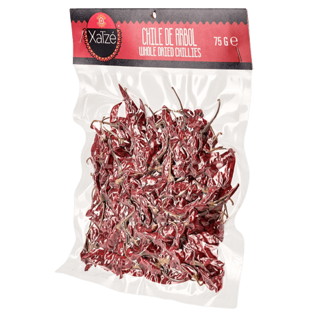 Xatze Arbol Chilischoten getrocknet 75g Packung seitlich