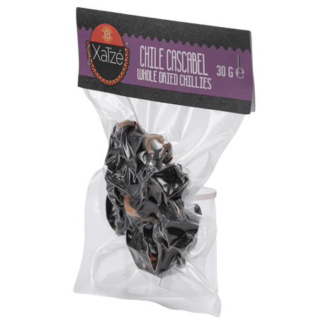 Xatze Cascabel Chilischoten getrocknet 30g Packung seitlich