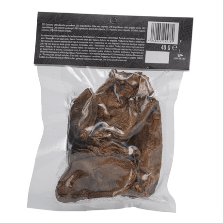 Xatze Chipotle Meco getrocknete Chilischoten 40g Packung Rückseite