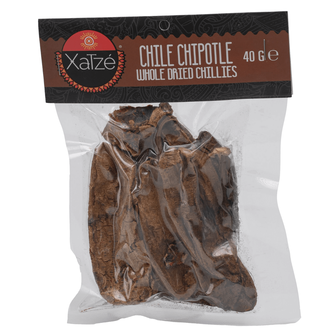 Xatze Chipotle Meco getrocknete Chilischoten 40g Packung front