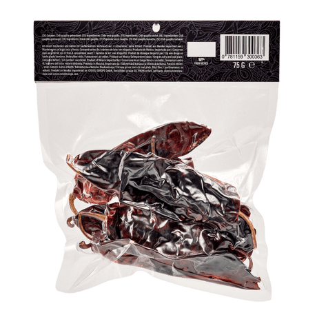 Xatze Guajillo Chili getrocknet 75g Packung Rückseite