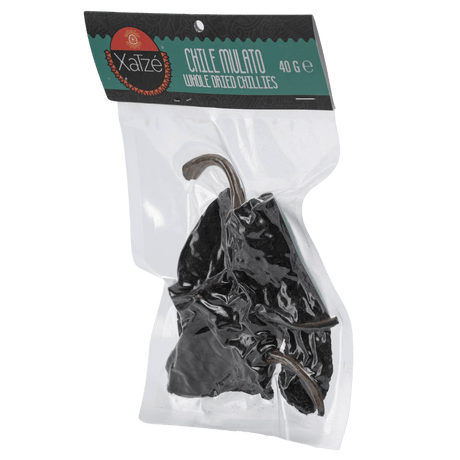 Xatze Mulato Chilischoten getrocknet 40g Packung seitlich