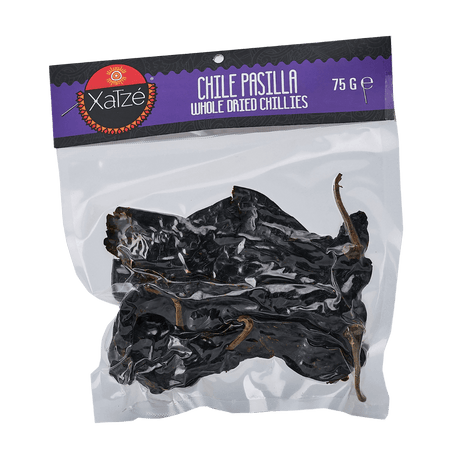 Xatze getrocknete Chili Pasilla 75g Packung front