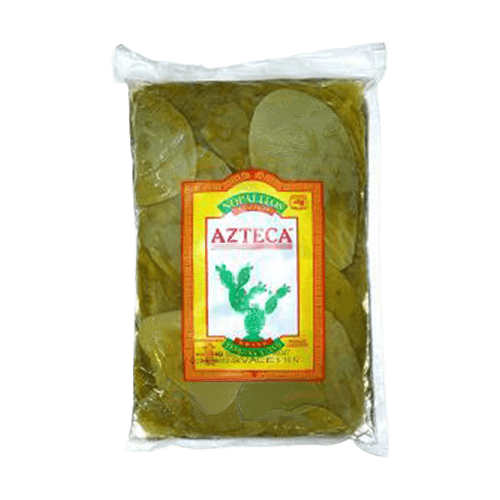 Whole Nopales cactus leaves in bag from Azteca 1kg