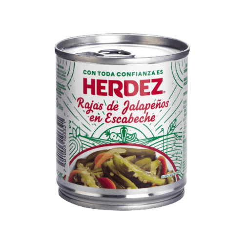 Chili Jalapeno in strips de Escabeche Herdez (Rajas) 205g