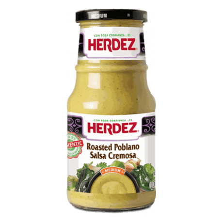 Salsa Cremosa POBLANO gerösted von Herdez 434g - MexicoMiAmor