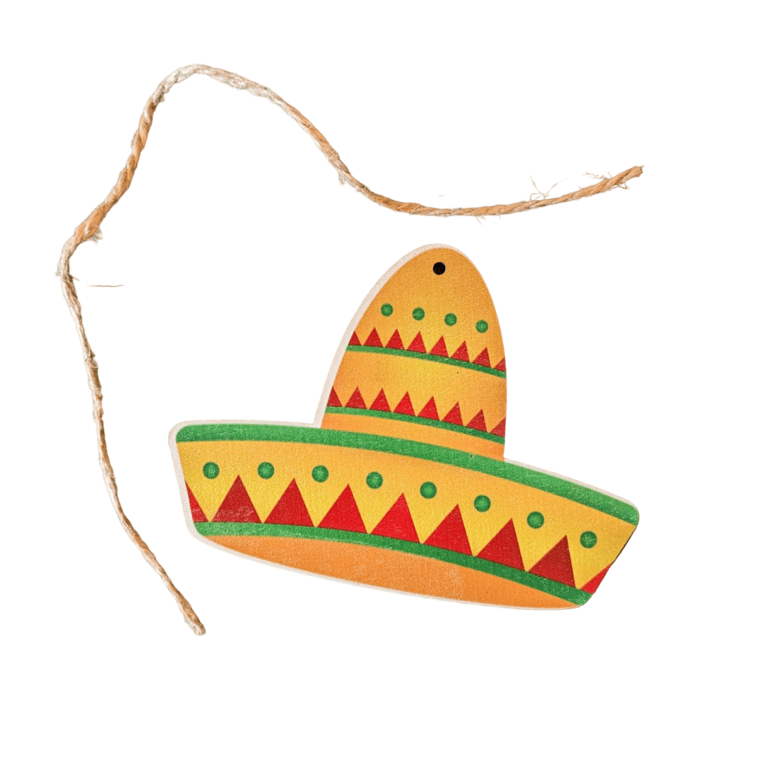 Holzfigur-Anhänger mit mexikanischen Motiven als Set oder einzeln